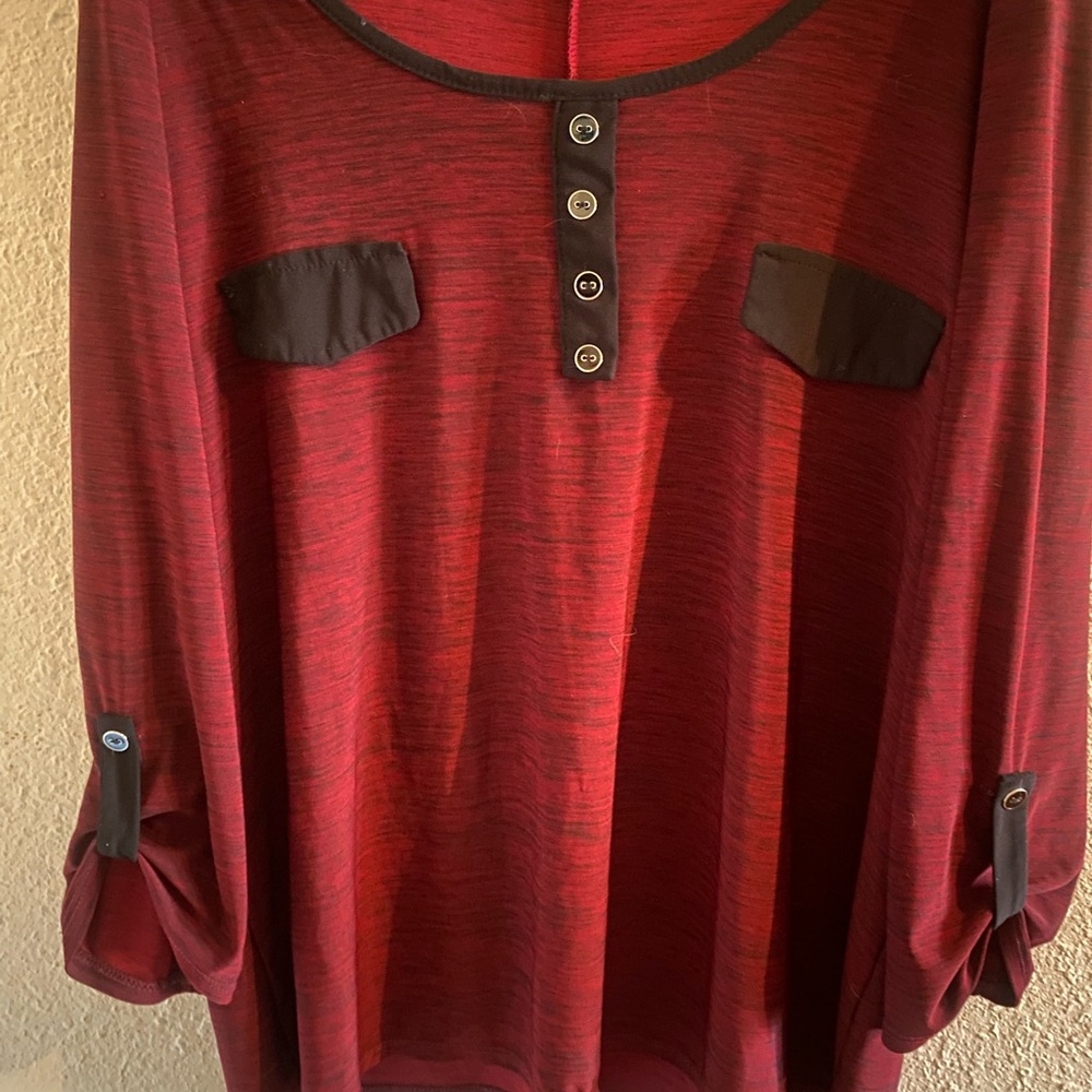 Suzie In The City Red and Black Top